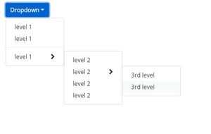 Bootstrap 4 Multi Level Dropdown Menu On Mouse Hover